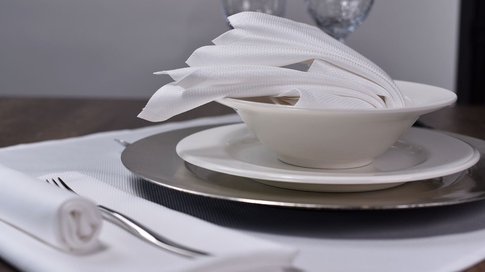 Luxury hotel table setting